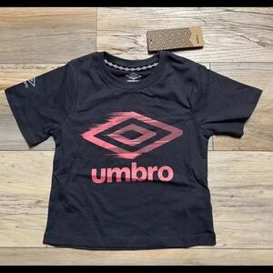 NEW Umbro Girls Gray & Pink - Size X-Small 6-6X -MSRP $22 - Short Sleeve T-Shirt